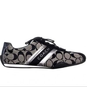 *NEW* Coach - Women’s Jayme Jacquard Logo Print Sneakers, Size 10, Black/Grey